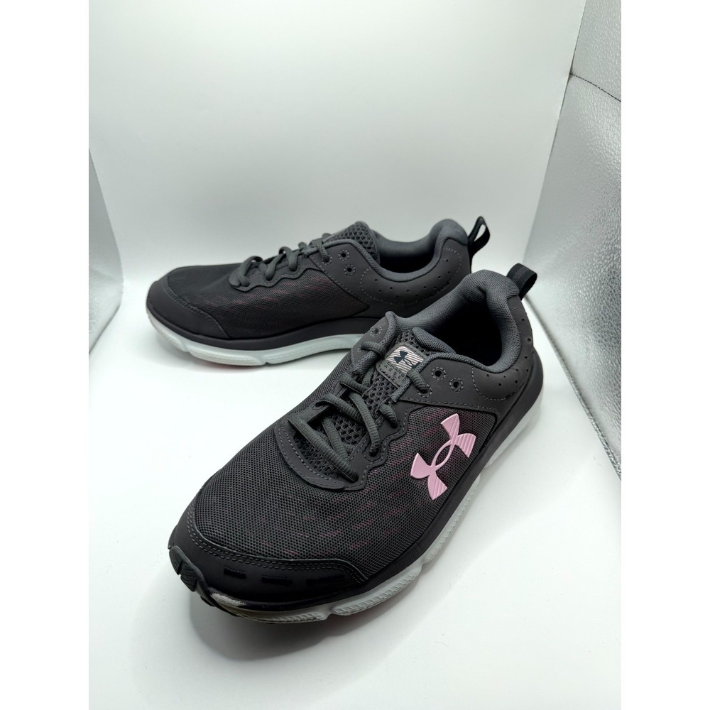 Under Armour Charged Assert 10 3026179-105 Women 10 Sneakers Black Running Shoes